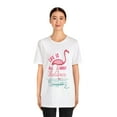 thumbnail image 3 of Amputee Humor TShirt “Flamingo Lifes About Balance V1 ” Crew Neck, 3 of 7