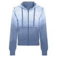 thumbnail image 2 of Women's Sportiqe Blue Philadelphia 76ers Carli Sun Fade Full-Zip Hoodie, 2 of 3