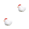 thumbnail image 1 of Accesorios de jardín de hadas Ounissouiy Decoración de pollo resina tipo 3 2Conjunto, 1 of 6
