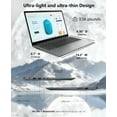 thumbnail image 3 of Lenovo Ideapad 1i 15.6" Full HD Laptop, 13th Gen Intel Core i5-1335U, 16GB RAM, 1TB SSD, Windows 11 Home, Slim & Lightweight, Grey, 3 of 8
