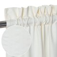 thumbnail image 3 of Embossed Small Window Curtains, Waterproof Waffle Weave Short Kitchen Curtains, Beige, 30"x45", Set of 2, 3 of 7