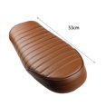 thumbnail image 4 of ZNNT Motorcycle Seat Anti-Slip Comfortable Seating Faux Leather Retro Motorcycle Cafe Racer Seat with Mounting Brackets for Honda CG125, 4 of 7