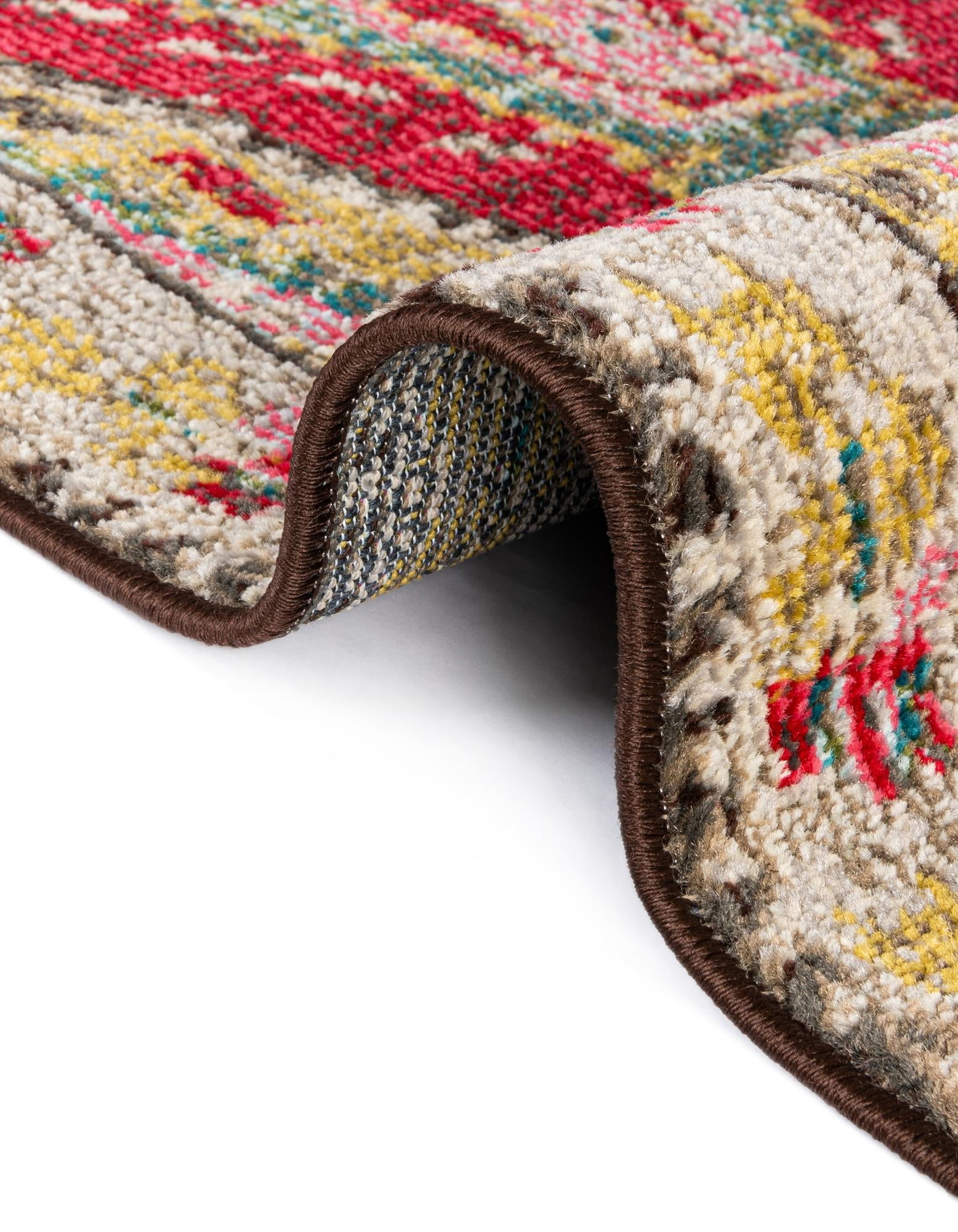 Unique Loom Sedona Collection Area Rug - Carlsbad (4' 1" x 6' 1" Rectangle Multi/Beige)