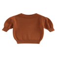 thumbnail image 1 of Chandail Décontracté à Manches Courtes pour Fillettes, Col Uni, Tricot, Hauts, Rose, 2-3 Ans, 1 of 7