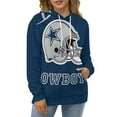 thumbnail image 4 of Football Cowboys 3D Print Hoodie Men Women Autumn Thin Pullover Sweatshirt Vintage Streetwear Tops, 4 of 6