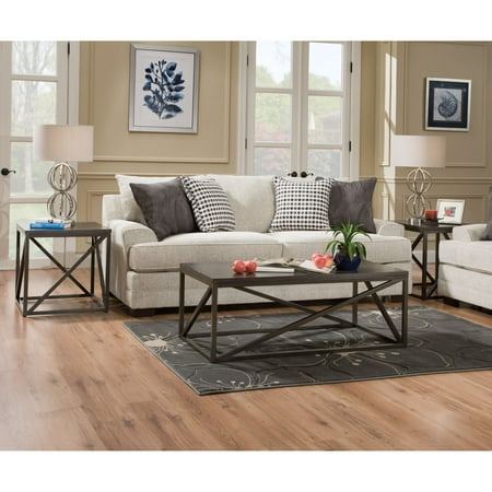 3 Pack Table - Simmons Casegoods Smoke Grey & Black 3-Pack tables