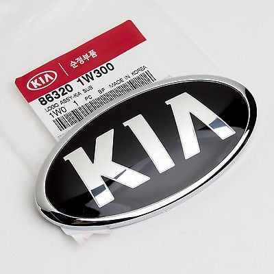 - Genuine OEM KIA Tailgate Trunk Emblem 86320 1W300 (130mm)