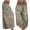 Beige, variant on GILIGEGE Women Mid Waist Cotton Baggy Pleated Pants, Loose Wide Leg Barrel Balloon Harem Trousers with Side Pockets, Soft Breathable Casual Relaxed Fit Outfit Trousers for Summer Fall Beige