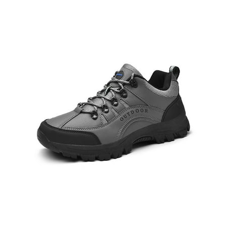 

UKAP Men s Sneakers Sport Hiking Shoe Lace Up Walking Shoes Lightweight Trekking Sneaker Mens Outdoor Casual Gray 8.5