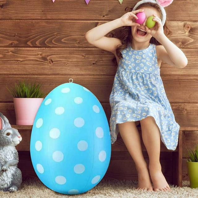 Huevos de Pascua Inflables de Plástico, Juguetes de Decoración Al Aire Libre para Niños, Huevos de Pascua Inflables, Huevos de Pascua Inflables, Huevos de Pascua Inflables, Huevos de Pascua Inflables