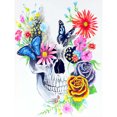 thumbnail image 2 of Cuadros Decorativos Kit de pintura de diamante 5D mariposa flor calavera taladro redondo completo Rhinestone DIY Tmvgtek embutido en tela, 2 of 9