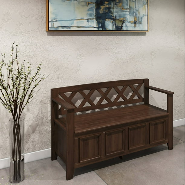 WyndenHall Halifax SOLID WOOD 48 inch Wide Transitional Entryway