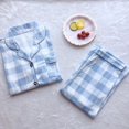 thumbnail image 2 of Women Loose Button Down Long Sleeve Pajamas Set Sleepwear, 2 of 3