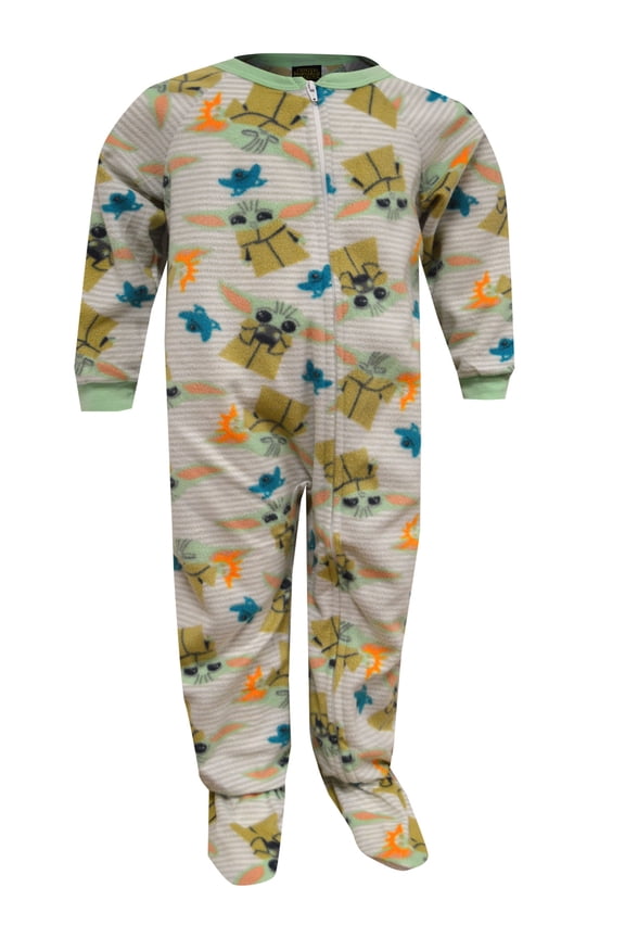 Boys Star Wars Mandalorian Grogu Blanket Sleeper Toddler Pajama (4T)