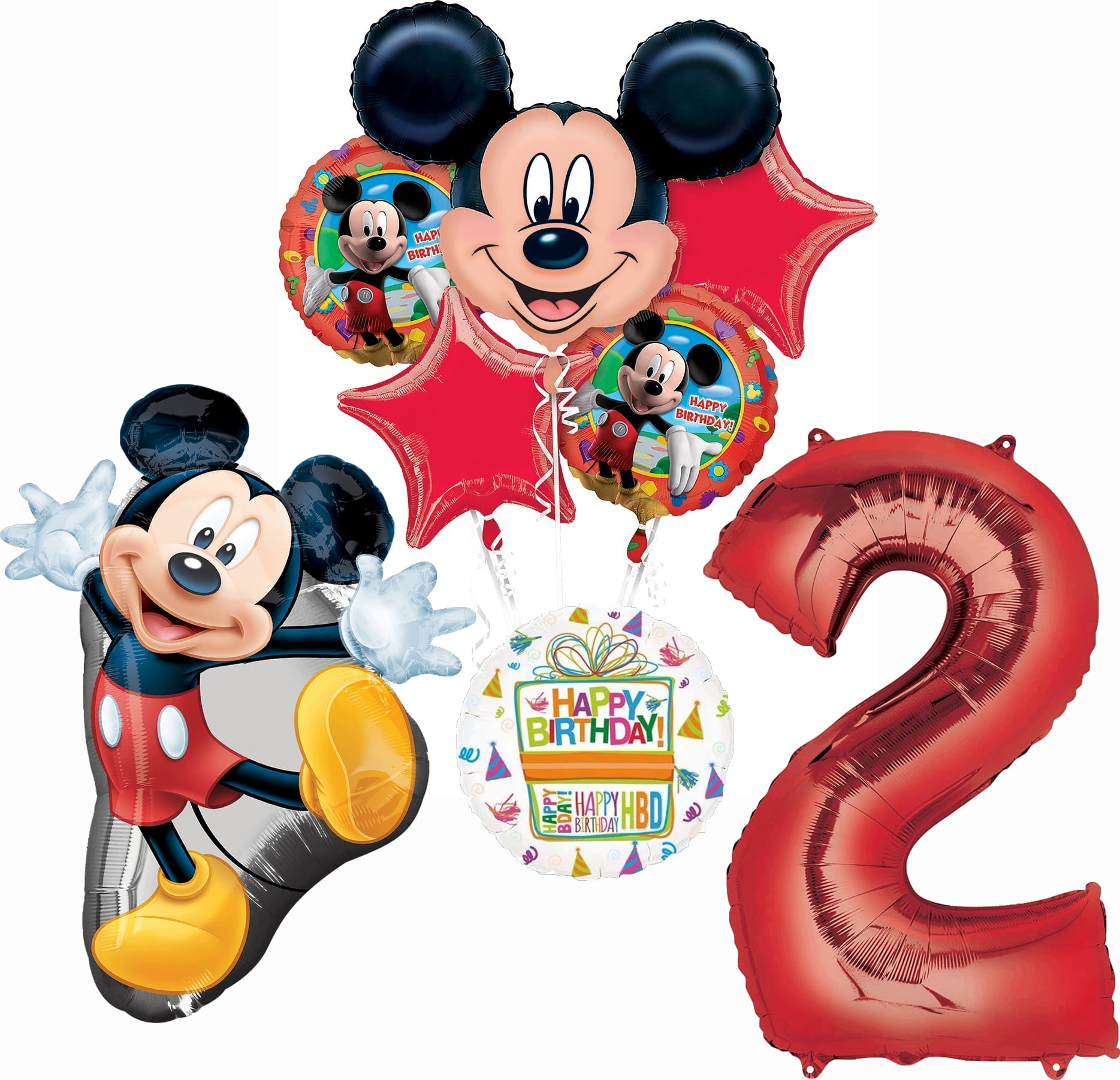 Anagram 26373 Mickey Full Body Supershape Foil Balloon 31 Multicolored
