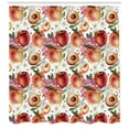 thumbnail image 3 of Ambesonne Peach Shower Curtain, Exotic Lively Summer Yard, 69"Wx70"L, Multicolor, 3 of 3