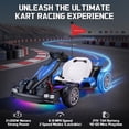 thumbnail image 3 of Licensed Porsche 24V Go Kart Ride on Toys Electric Go Kart for Boys Girls Age 6-12 Years Old, Blue, 3 of 10