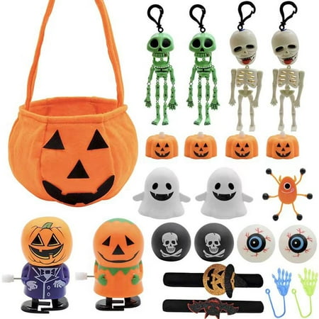 

Halloween Tricky Props Halloween Party Favors Pumpkin Candy Bucket Toy Set for Kids Children