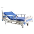 thumbnail image 1 of KFFKFF Premium 3 Function Full Electric Hospital Bed, ICU Electric Medical Bed with Backrest, Legrest & Height Adjustment, 5" Locking Casters, 550LBS Loading, 1 of 9