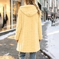thumbnail image 5 of Ihhxva Plus Size Women's Cardigan Sweater Hooded Warm Winter Coat Loose Fit Multi-Pockets Long Sleeve Cozy Casual Cold Weather Outings S-2XL, 5 of 9