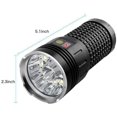 thumbnail image 2 of IBAOLEA D Flashlight Super Bright-18 IBAOLEA D 18000 Lumens USB Rechargeable Tactical Flashlight, 3 Modes Waterproof Handheld Flashlight with Power Display and Batteries Black 1 Batteries Powered, 2 of 7