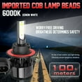 thumbnail image 5 of 2Pair H13/9008+5202/2504 LED Combo Headlight Hi-Lo Beam Fog Light Bulbs White, 5 of 12