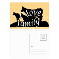 thumbnail image 1 of Black Animal Hyena Outline Natural Postcard Set Birthday Mailing Thanks Greeting Card, 1 of 3