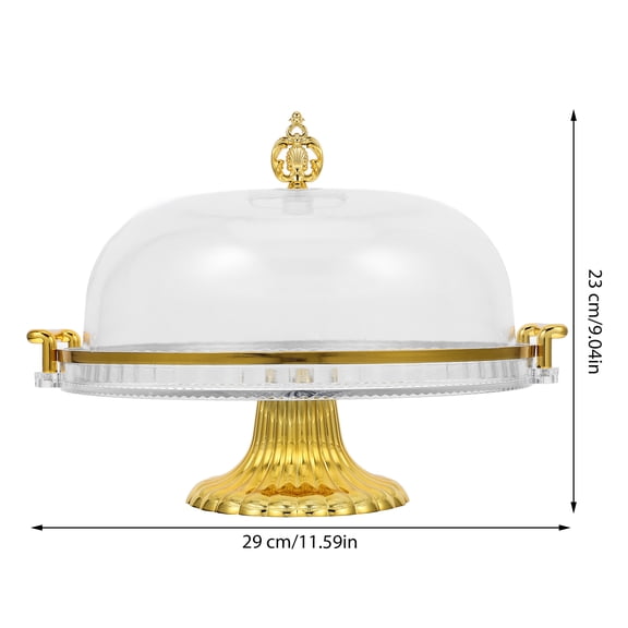 ELAYARD Decorative Cake Stand with Clear Cover, Versatile Dessert Display for Home, Parties, and Special Occasions