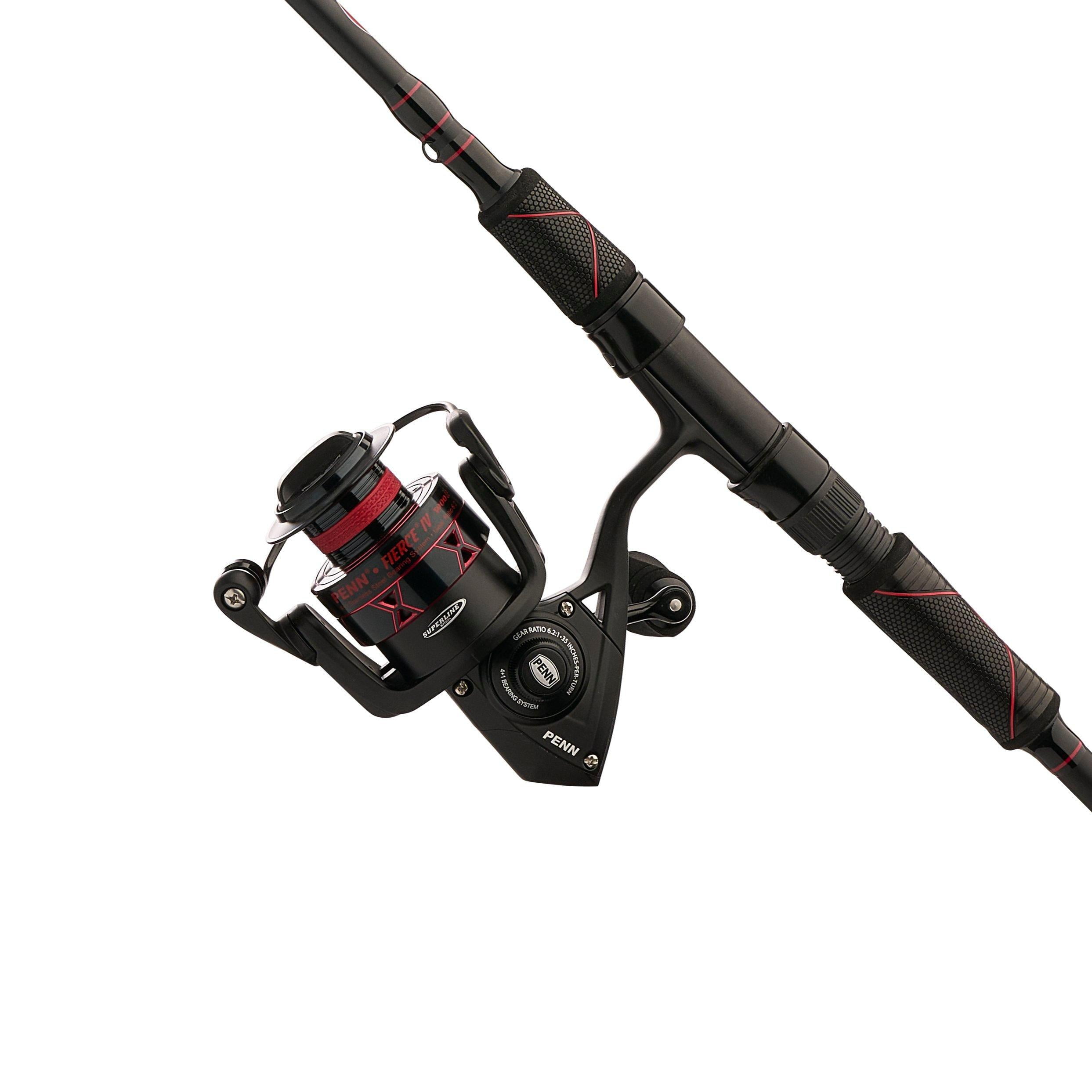 PENN Fierce IV LE Combo, 7' Medium Light Fishing Rod, 3000 Size Reel