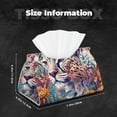 thumbnail image 5 of Logiee Vibrant Leopard In Flowers Print Tissue Box Cover,Stylish Tissue Box Holder Decorative Tissue Cover for Bathroom Toilet Bedroom Living Room Table Desk Office, 5 of 7