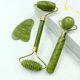 thumbnail image 2 of Rodillo masajeador de jade natural para rostro, cuerpo, espalda, pies, rodillo de masaje facial, antiarrugas, doble extremo, Gua Sha, piedra de jade, 2 of 6