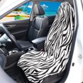 thumbnail image 3 of POLERO Zebra Stripe Pattern Car Seat Towel Cover Washable, Suitable for SUV Seats Van Truck Seat, Terry Cloth Car Seat Cover for Trucks Vehicle, 3 of 7