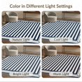 thumbnail image 7 of ODIKA 8'x10' Washable Area Rug Non-Slip Chair-Friendly Mat Nautical Layered Border Front Doormat Stripe Welcome Striped Door Playful for Dining Room, Large Office, Lounge, 7 of 7