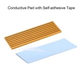 thumbnail image 3 of Aluminum Heatsink Kit 70 x 22 x 3mm Golden Tone with Two Silicone Thermal Pads for M.2, for 2280 SSD, 3 of 4
