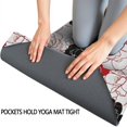 thumbnail image 3 of Pioneer Flower Floral Print Pattern Hot Yoga Mat Towel Non Slip for Hot Yoga - Quick-Drying Yoga Mat Cover with 4 Corner Pockets with Travel Bag - Hot Yoga Towel Non Slip 70"x26", 3 of 6
