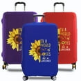 thumbnail image 2 of Luggage Cover Stretch Fabric Suitcase Protector daisy series Baggage Dust Case Cover Suitable for18-32 Inch Suitcase Case 8daisy016 L, 2 of 6