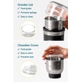 thumbnail image 4 of Molinillo de café COSORI eléctrico de acero inoxidable, 12 tazas COSORI NA, 4 of 8