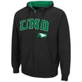 thumbnail image 2 of Men's Colosseum Black North Dakota Arch & Logo 3.0 Full-Zip Hoodie, 2 of 3