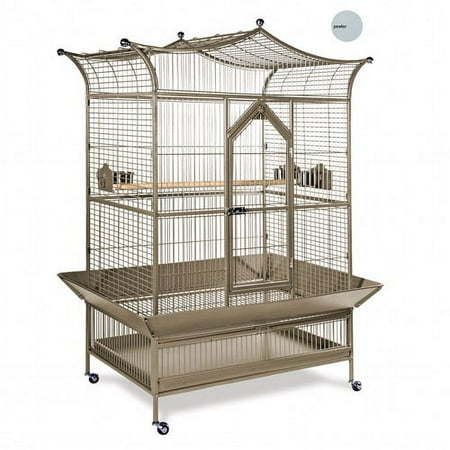 Prevue Hendryx PP-3173W Large Royalty Bird Cage - Pewter