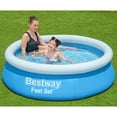 thumbnail image 5 of Bestway: Fast Set Pool - 6' x 20" - Blue, Inflatable Round Above Ground Swimming Pool, DuraPlus Liner, Fill-Rise Setup, 248gal, Family Kids Water Play, 5 of 9