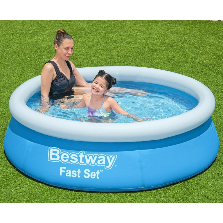 Bestway Fast Set Round Inflatable Pool, Easy Setup, 6'x20