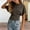 Dark Gray, variant on Girls Korean Style Loose Fit Crewneck Short Sleeve T-Shirt Casual Basic Summer Top Versatile Solid Color Blouse Short Sleeve Shirt for Girls Tees Kids Tshirts Clothes Summer Tops T-Shirt
