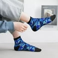 thumbnail image 2 of Fuzoiu Glowing Jellyfish Pattern Print Adult Socks, Crew Moisture-wicking Socks, Unisex Cushion Crew Socks,Casual Sports Ankle Socks, 2 of 7