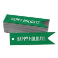 thumbnail image 1 of Inkdotpot Pack Of 50 Happy Holiday Favor Paper Tags Craft Real Silver Foil Hang Tags, 1 of 6