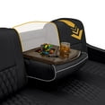 thumbnail image 3 of Qualitex Gravitas DX Console RV Sofa Bed - 72" Wide - Black & Charcoal Ultimate Leather, 3 of 9
