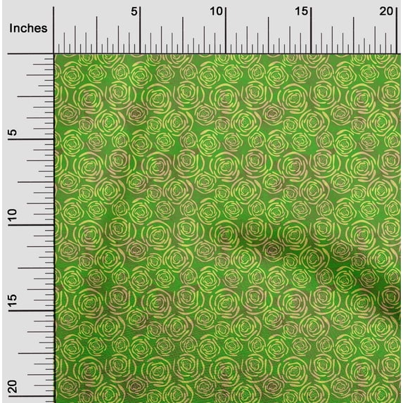 oneOone Cotton Flex Dark Green Fabric Batik Dress Material Fabric Print Fabric By The Yard 40 Inch Wide