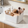 thumbnail image 6 of Dongrere Multi-Compartment Desk Organizer, Remote Control Holder Desk Storage Organizer Box for Table, Home, Office Supplies, 7.2x5.8x3.6 Inch, White, 6 of 6