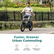 ENGWE L20 2.0 Electric Bike for Adults,7 Speed 750W E-bike 52V 13Ah Removable Battery,20×3.0 Tire UL2849 2pcs Green