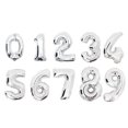 thumbnail image 1 of 16 Pulgadas Oro Rosa Plata Número Globo Inflable Bola De Aire Figura Papel De Aluminio Fiesta De Cumpleaños Boda Decoración, 1 of 4