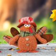 thumbnail image 4 of Muñeco de pavo creativo de Acción de Gracias, regalo para niños, juguete de peluche para decoración de fiesta y Festival Hembra 8cmx8cmx14cm Macarena Muñeca de pavo de acción de gracias, 4 of 8